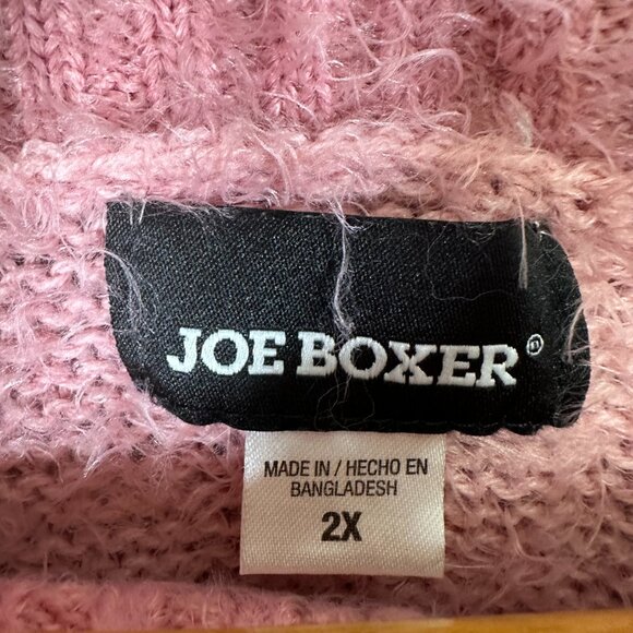Joe Boxer Turtleneck Sweater Pink Plus Size Womens 2X - Picture 7 of 11